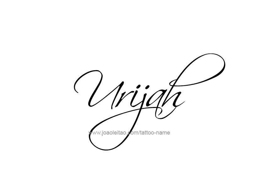 Tattoo Design  Name Urijah   