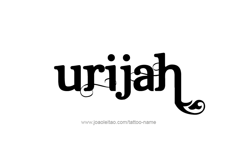 Tattoo Design  Name Urijah   