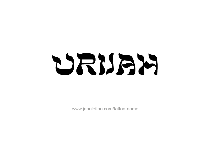 Tattoo Design  Name Urijah   