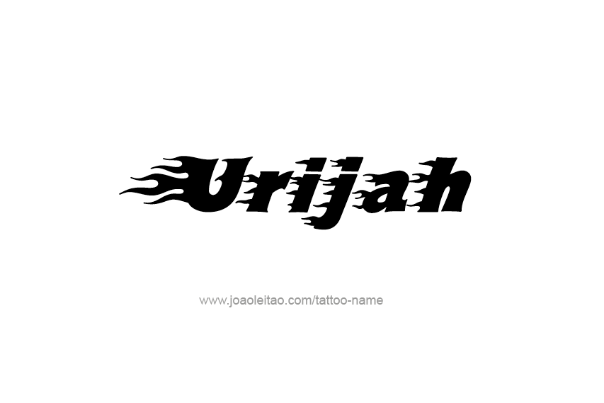 Tattoo Design  Name Urijah   