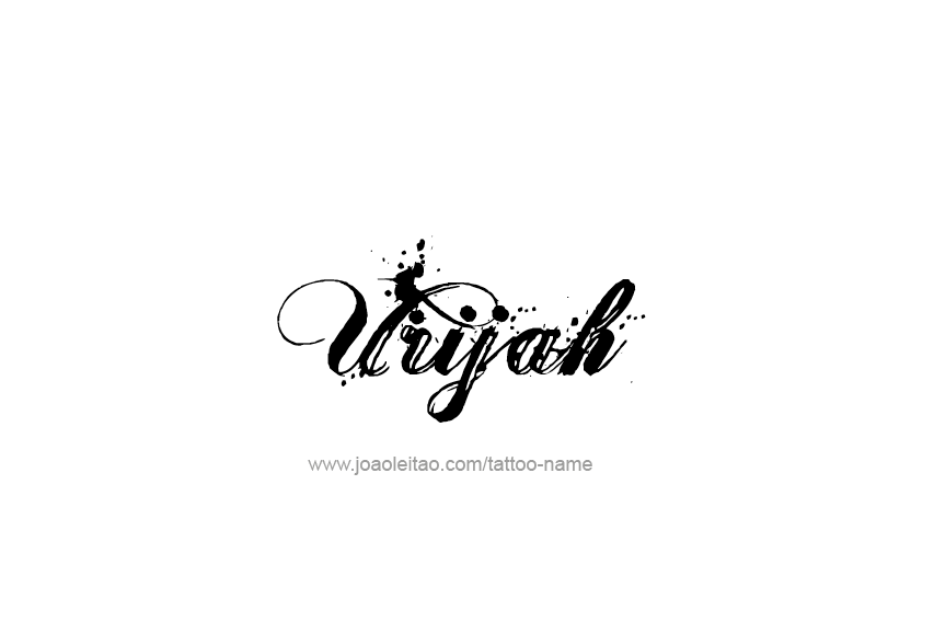 Urijah Name Tattoo Designs