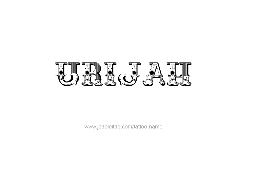 Tattoo Design  Name Urijah   