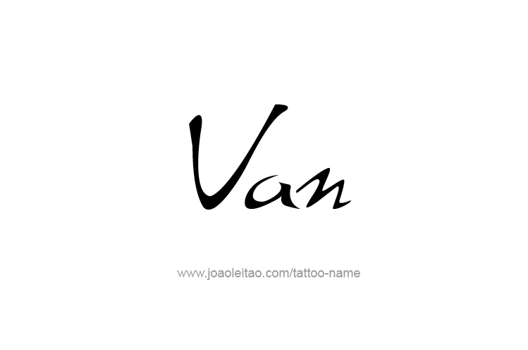 Tattoo Design  Name Van   