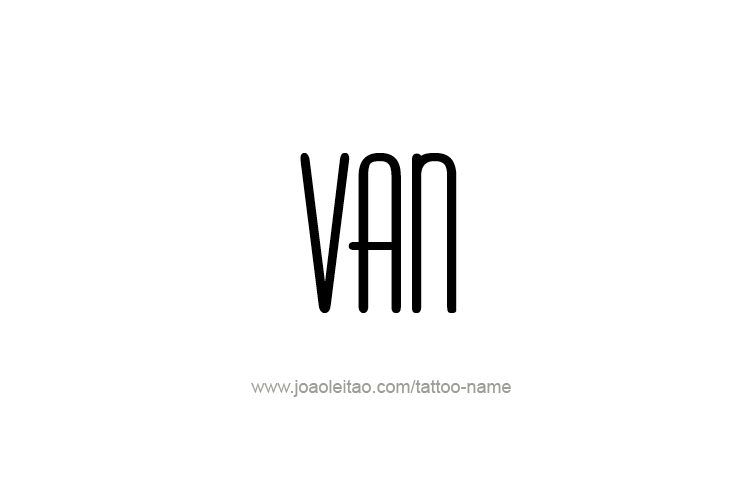 Tattoo Design  Name Van   