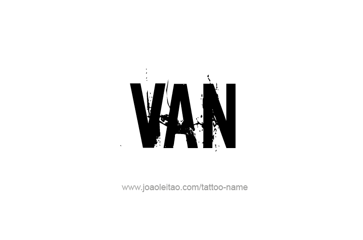 Tattoo Design  Name Van   