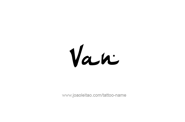 Tattoo Design  Name Van   