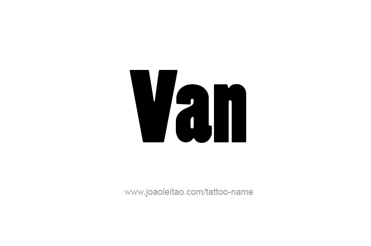 Tattoo Design  Name Van   