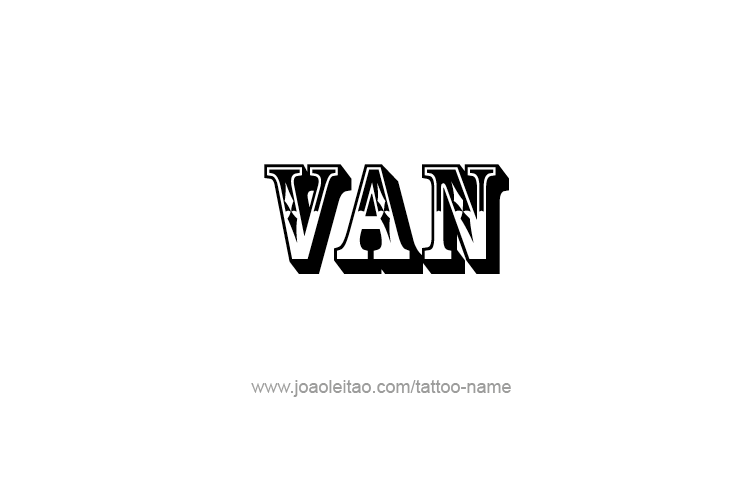 Tattoo Design  Name Van   