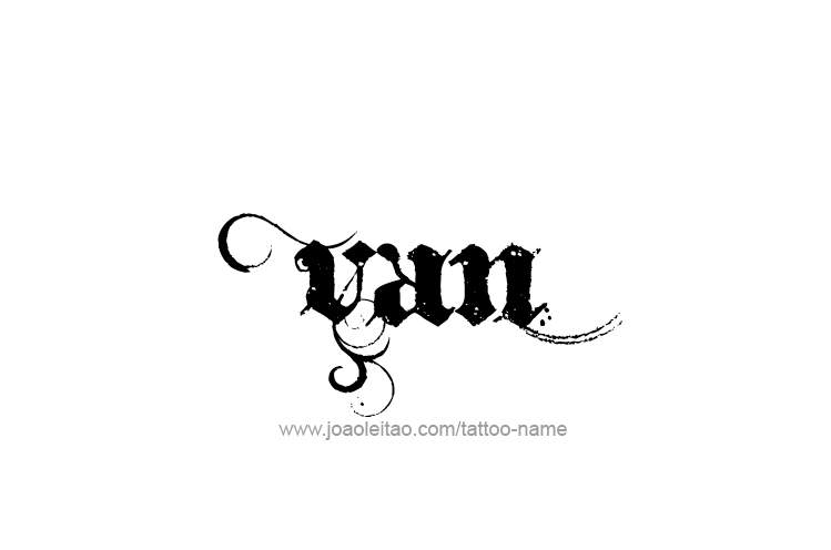 Tattoo Design  Name Van   