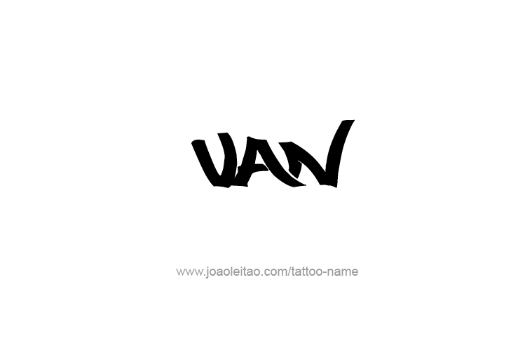 Tattoo Design  Name Van   