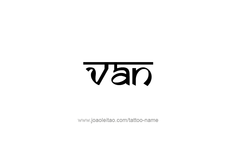 Tattoo Design  Name Van   