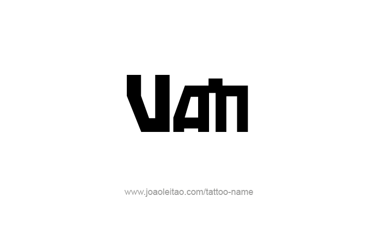 Tattoo Design  Name Van   