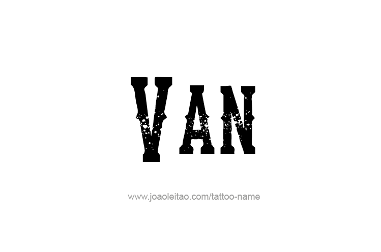 Tattoo Design  Name Van   