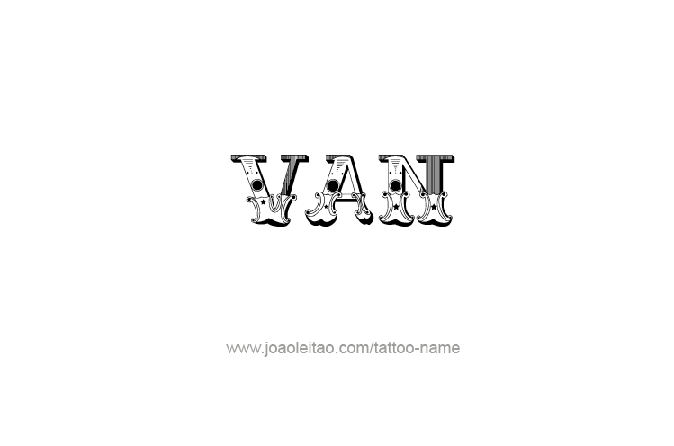 Tattoo Design  Name Van   