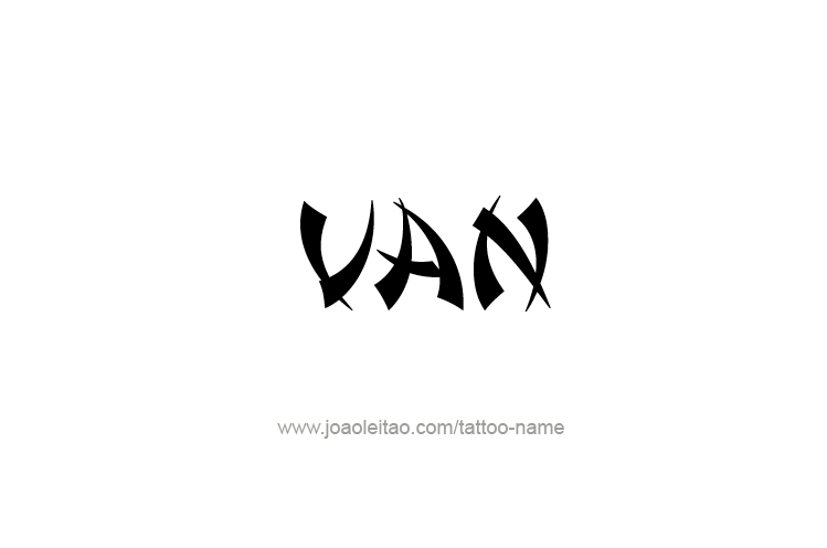 Tattoo Design  Name Van