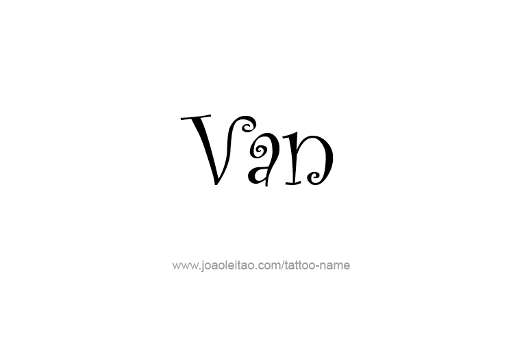 Tattoo Design  Name Van   