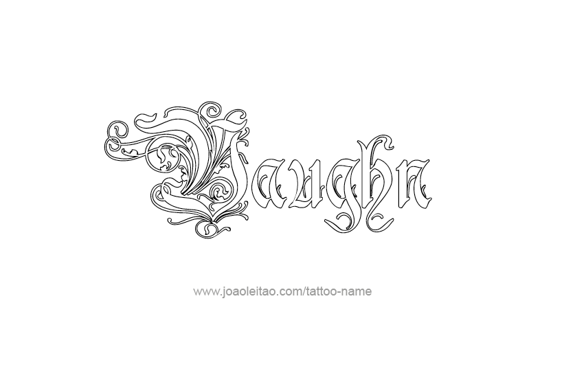 Tattoo Design  Name Vaughn   