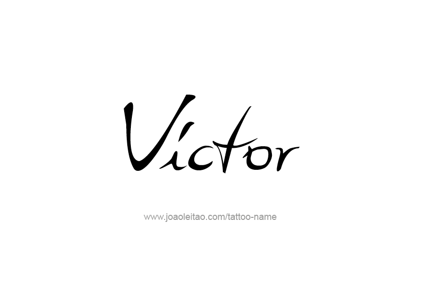 Tattoo Design  Name Victor   