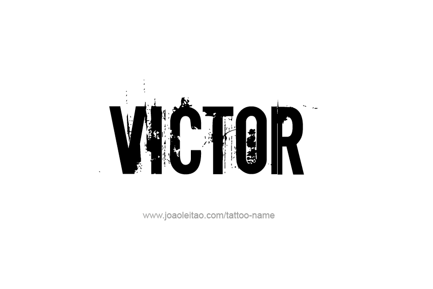 Tattoo Design  Name Victor   