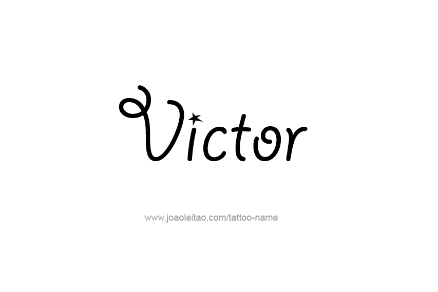 Tattoo Design  Name Victor   