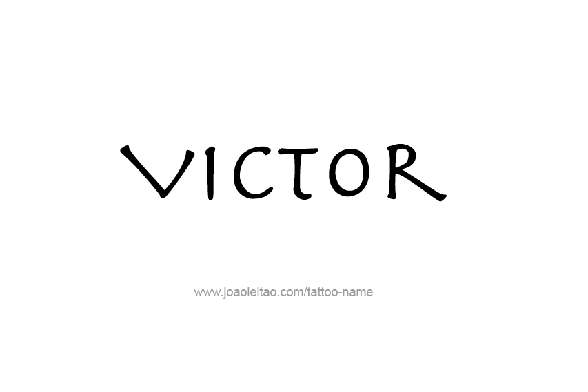 Tattoo Design  Name Victor   