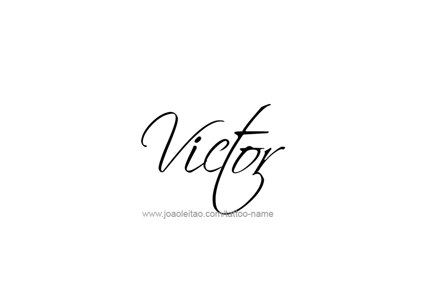 Tattoo Design  Name Victor   