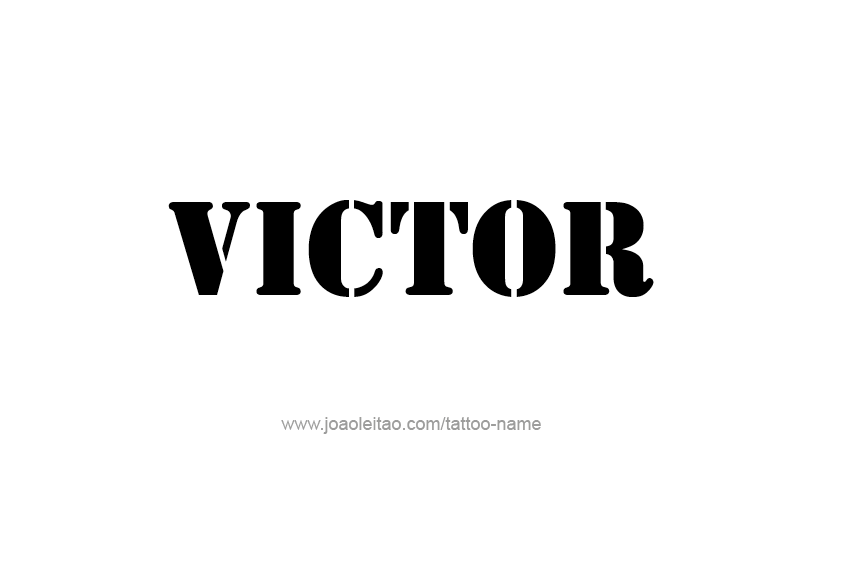 Tattoo Design  Name Victor   