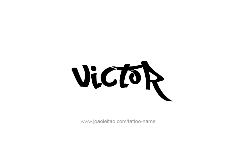 Tattoo Design  Name Victor   