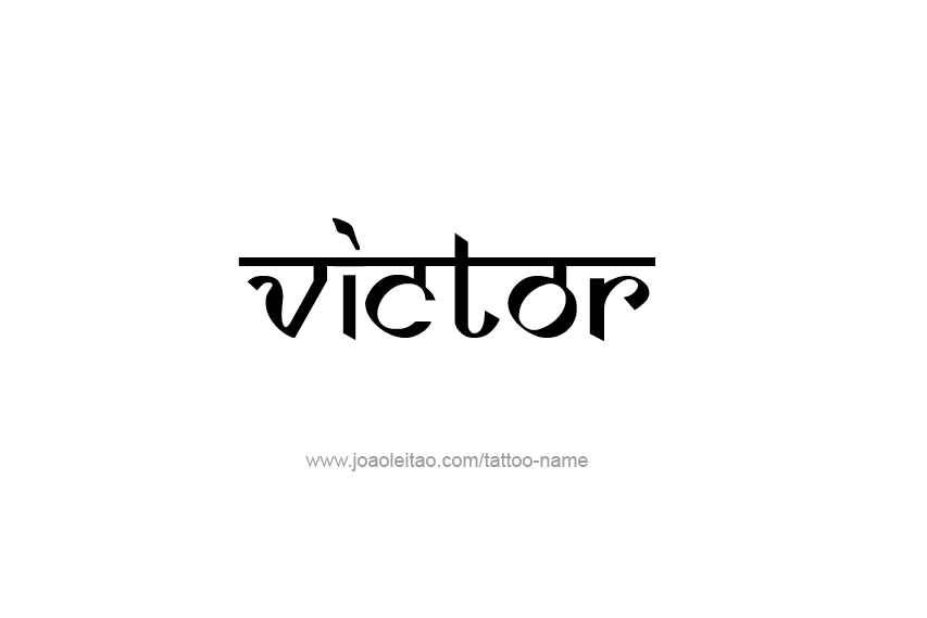 Tattoo Design  Name Victor   