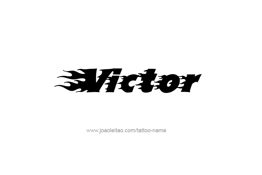 Tattoo Design  Name Victor   