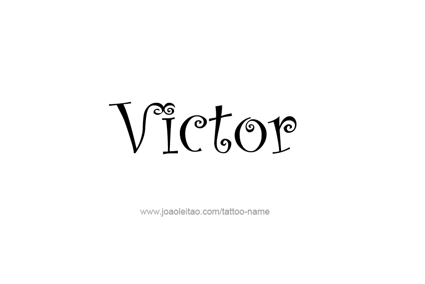 Tattoo Design  Name Victor   