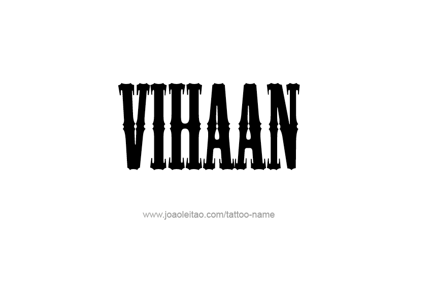 Tattoo Design  Name Vinhaan   