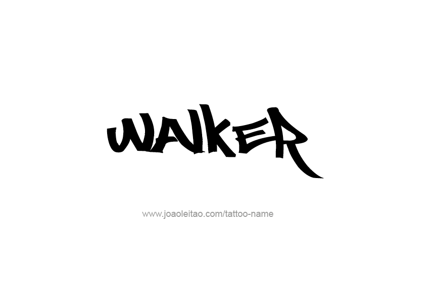 Tattoo Design  Name Walker   