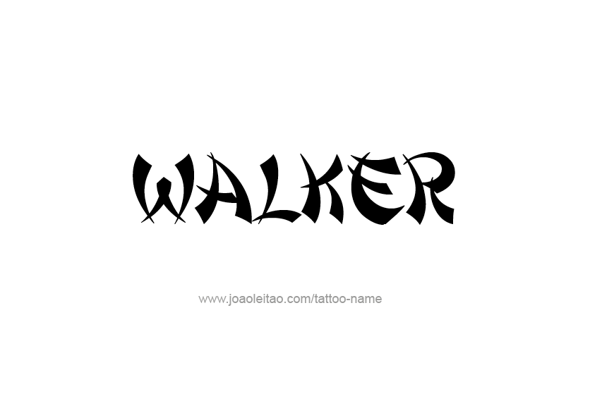Tattoo Design  Name Walker