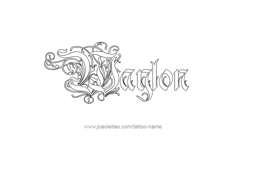 Tattoo Design  Name Waylon   