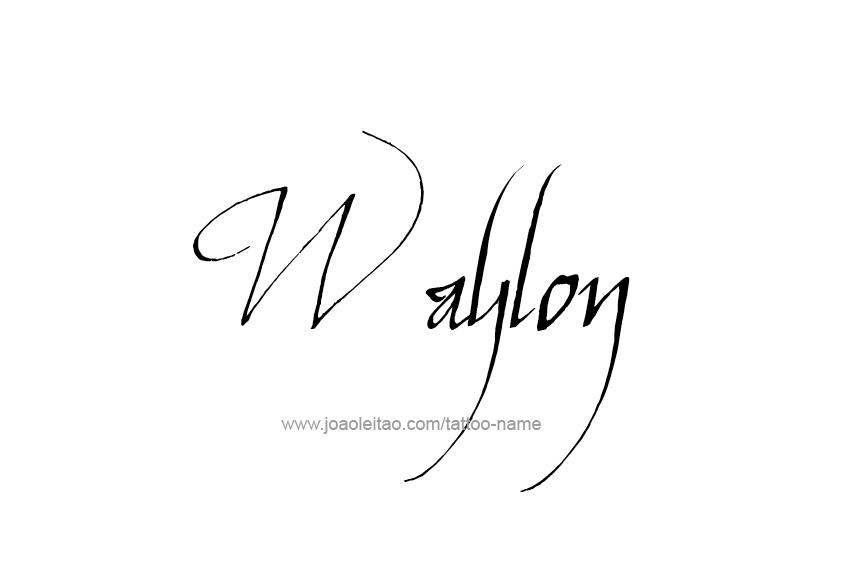 Tattoo Design  Name Waylon   