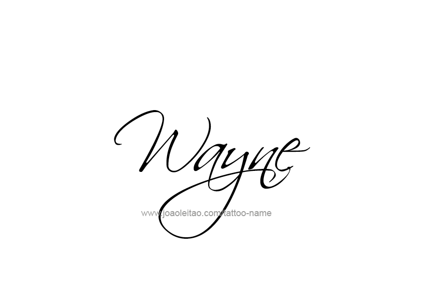 Tattoo Design  Name Wayne   