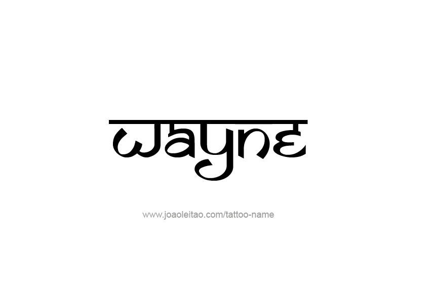 Tattoo Design  Name Wayne   