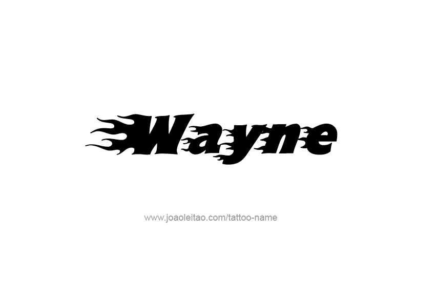 Tattoo Design  Name Wayne   