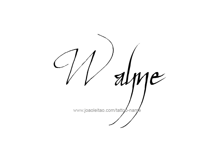 Tattoo Design  Name Wayne   