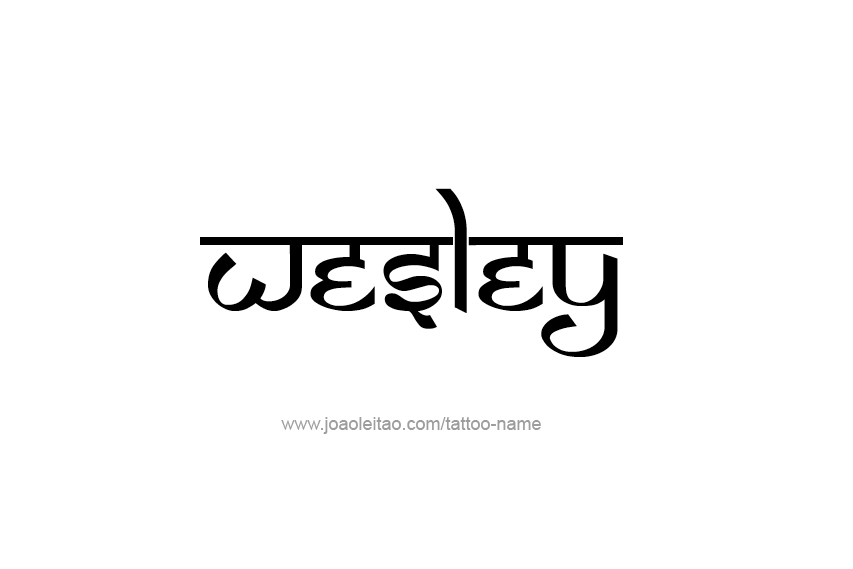 Tattoo Design  Name Wesley   