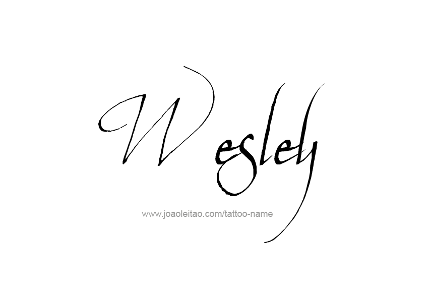 Tattoo Design  Name Wesley   