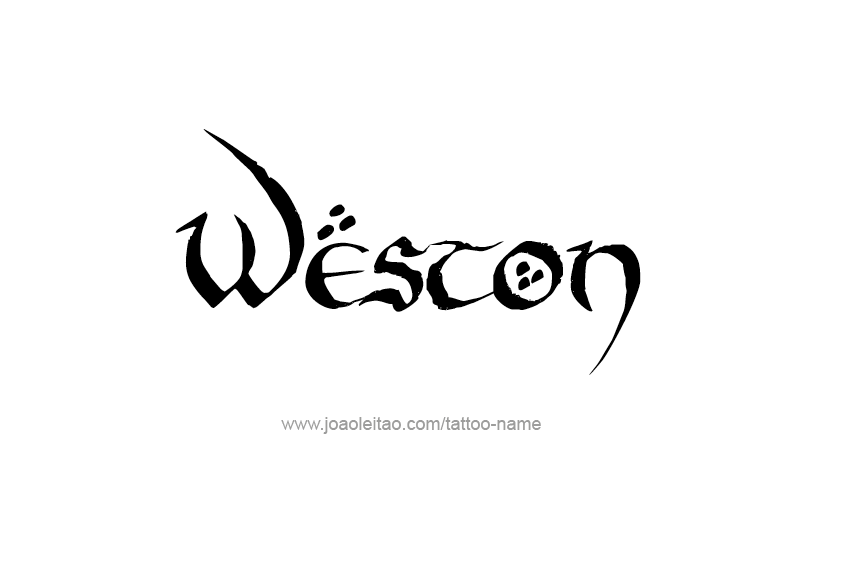 Tattoo Design  Name Weston   