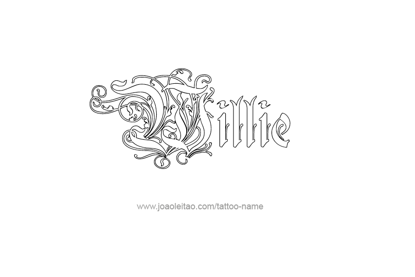 Tattoo Design  Name Willie   