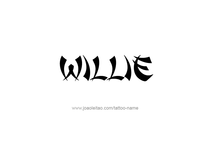 Tattoo Design  Name Willie