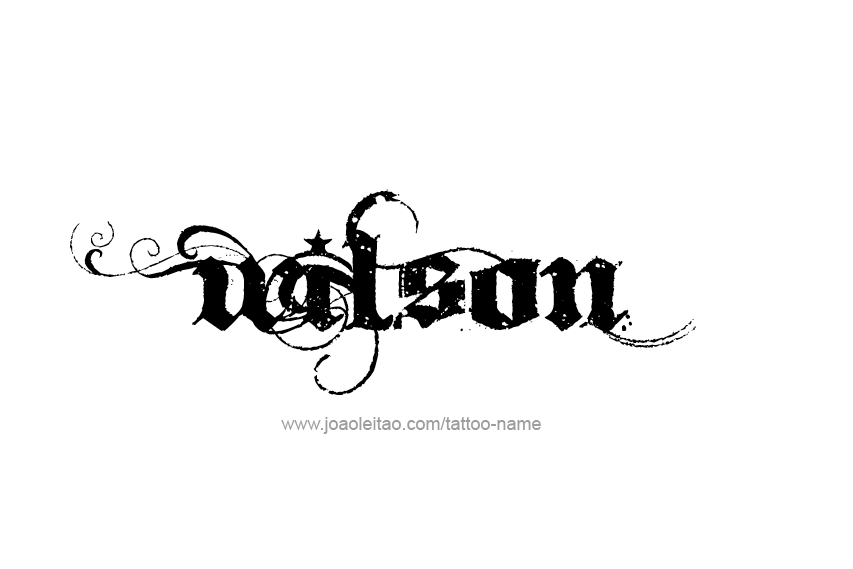 Tattoo Design  Name Wilson   