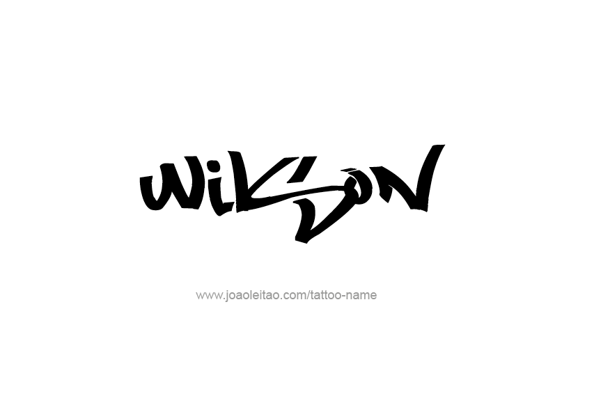 Tattoo Design  Name Wilson   