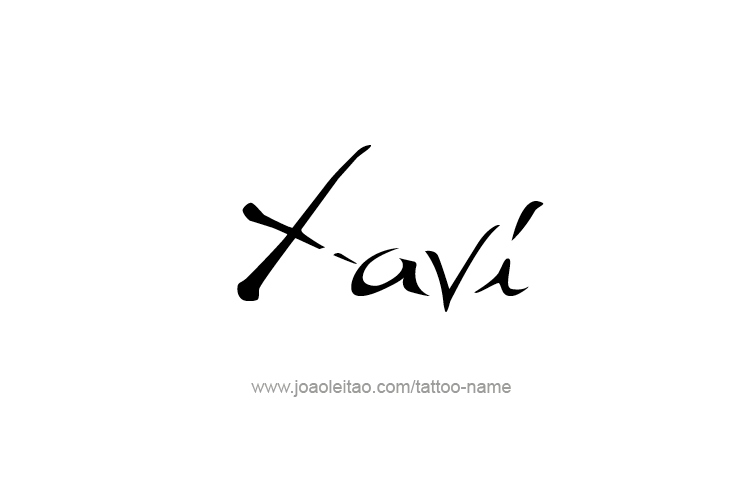 Tattoo Design  Name Xavi   