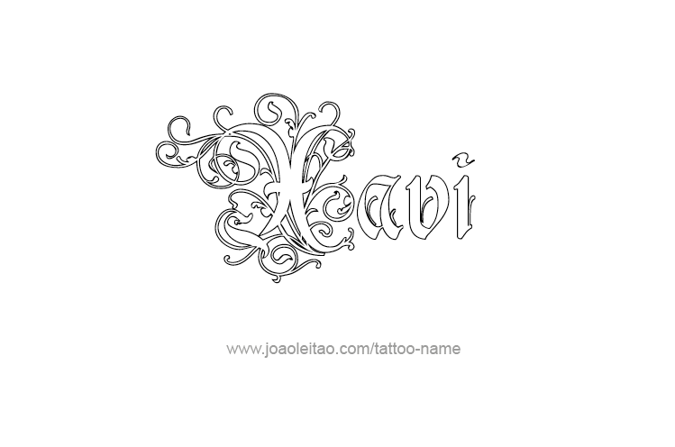 Tattoo Design  Name Xavi   