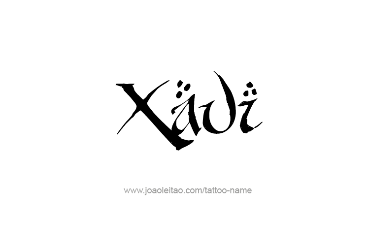 Tattoo Design  Name Xavi   